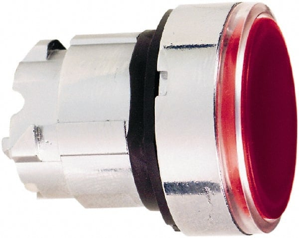 Schneider Electric - 22mm Mount Hole, Flush, Pushbutton Switch Only - Round, Red Pushbutton, Nonilluminated, Momentary (MO) - Exact Tooling