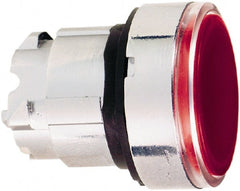 Schneider Electric - 22mm Mount Hole, Flush, Pushbutton Switch Only - Round, Red Pushbutton, Nonilluminated, Momentary (MO) - Exact Tooling