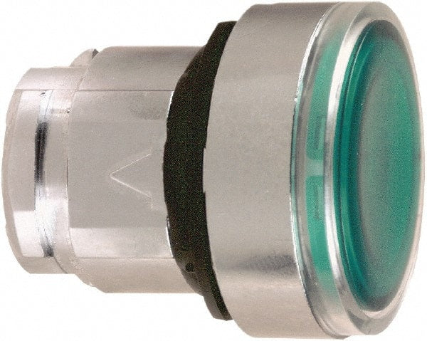 Schneider Electric - 22mm Mount Hole, Flush, Pushbutton Switch Only - Round, Green Pushbutton, Nonilluminated, Momentary (MO) - Exact Tooling