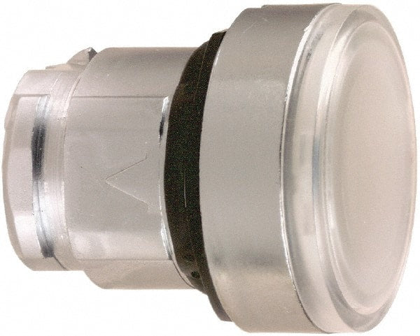 Schneider Electric - 22mm Mount Hole, Flush, Pushbutton Switch Only - Round, White Pushbutton, Illuminated, Maintained (MA) - Exact Tooling