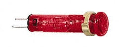 Schneider Electric - 24 V Red Lens LED Pilot Light - Quick Connect Tag Connector, 10mm Wide - Exact Tooling