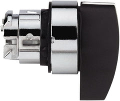 Schneider Electric - 22mm Mount Hole, 3 Position, Handle Operated, Selector Switch - Black, Momentary (MO), Nonilluminated, Shock, Vibration and Water Resistant - Exact Tooling