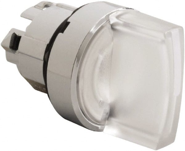 Schneider Electric - 22mm Mount Hole, 2 Position, Handle Operated, Selector Switch - White, Maintained (MA), Illuminated, Shock, Vibration and Water Resistant - Exact Tooling