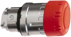 Schneider Electric - 22mm Mount Hole, Extended Mushroom Head, Pushbutton Switch Only - Round, Red Pushbutton, Maintained (MA), Momentary (MO) - Exact Tooling