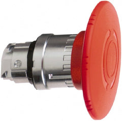 Schneider Electric - 22mm Mount Hole, Extended Mushroom Head, Pushbutton Switch Only - Round, Red Pushbutton, Maintained (MA), Momentary (MO) - Exact Tooling