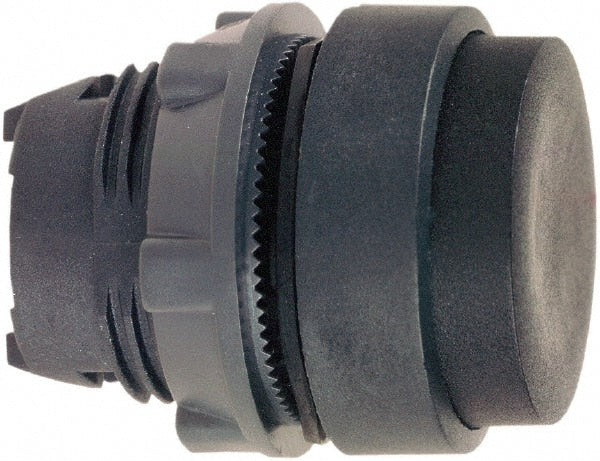 Schneider Electric - 22mm Mount Hole, Extended Straight, Pushbutton Switch Only - Round, Black Pushbutton, Nonilluminated, Momentary (MO) - Exact Tooling