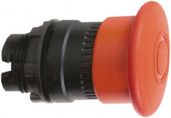 Schneider Electric - 22mm Mount Hole, Extended Mushroom Head, Pushbutton Switch Only - Round, Red Pushbutton, Illuminated, Maintained (MA), Momentary (MO) - Exact Tooling