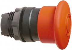 Schneider Electric - 22mm Mount Hole, Extended Mushroom Head, Pushbutton Switch Only - Round, Red Pushbutton, Maintained (MA), Momentary (MO) - Exact Tooling
