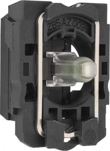 Schneider Electric - 24-120 V Blue Lens LED Indicating Light - Screw Clamp Connector, Vibration Resistant - Exact Tooling