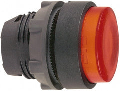 Schneider Electric - 22mm Mount Hole, Extended Straight, Pushbutton Switch Only - Round, Red Pushbutton, Illuminated, Momentary (MO) - Exact Tooling