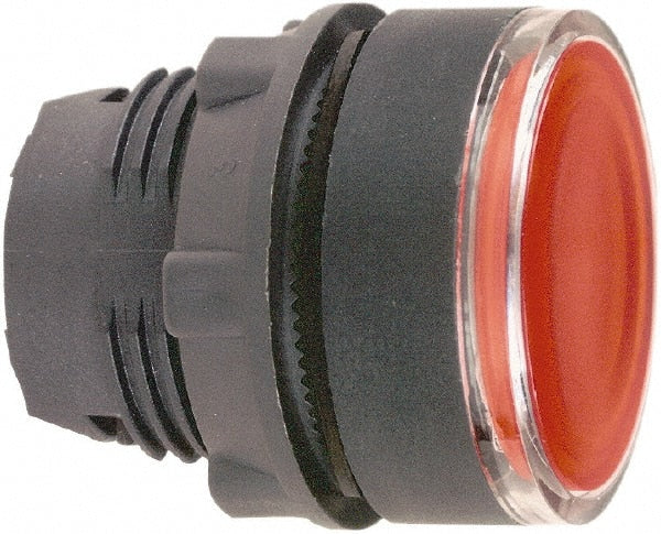 Schneider Electric - 22mm Mount Hole, Flush, Pushbutton Switch Only - Round, Red Pushbutton, Illuminated, Momentary (MO) - Exact Tooling