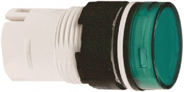 Schneider Electric - Green Lens LED Pilot Light - Round Lens, Shock Resistant, Vibration Resistant - Exact Tooling