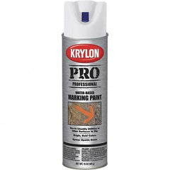 Krylon - 15 fl oz White Marking Paint - Water Base Formula - Exact Tooling