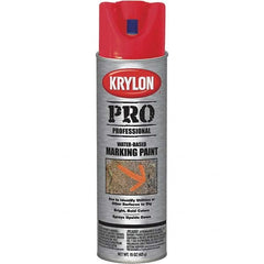 Krylon - 15 fl oz Red Marking Paint - Water Base Formula - Exact Tooling