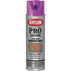 Krylon - 15 fl oz Purple Marking Paint - Water Base Formula - Exact Tooling