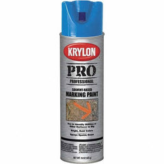 Krylon - 15 fl oz Blue Marking Paint - Solvent Base Formula - Exact Tooling