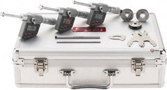 SPI - 0.275 to 0.5", IP65, Carbide Face Chrome Plated Finish, Electronic Inside Micrometer - 0.00005" Resolution, 0.00016" Accuracy, 53.5" Gage Depth - Exact Tooling