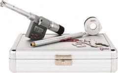 SPI - 0.5" to 0.65", IP65, Carbide Face Chrome Plated Finish, Electronic Inside Micrometer - 0.00005" Resolution, 0.00016" Accuracy, 80" Gage Depth - Exact Tooling