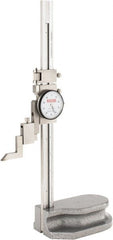 SPI - 8" Stainless Steel Dial Height Gage - 0.001" Graduation, Accurate to 0.001", Dial Display - Exact Tooling
