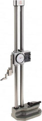SPI - 18" Stainless Steel Dial Height Gage - 0.001" Graduation, Accurate to 0.002", Dial and Counter Display - Exact Tooling