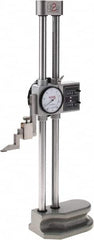 SPI - 12" Stainless Steel Dial Height Gage - 0.001" Graduation, Accurate to 0.0015", Dial and Counter Display - Exact Tooling