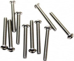 Acorn Engineering - #8-32, 1-1/4" Long Phillips Drive Machine Screw - Round Head, Grade 18-8 Stainless Steel, Uncoated - Exact Tooling