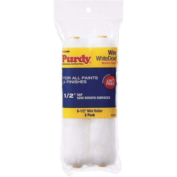 Purdy - 1/2" Nap, 6-1/2" Wide Paint Roller Cover - Smooth to Semi-Smooth Texture, Dralon - Exact Tooling