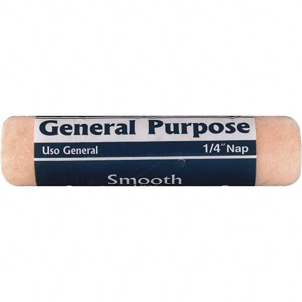 Rubberset - 1/4" Nap, 9" Wide Paint Roller Cover - Smooth Texture, Polyester - Exact Tooling