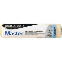 Bestt-Liebco - 3/4" Nap, 12" Wide Paint Roller Cover - Smooth Texture, Polyester - Exact Tooling