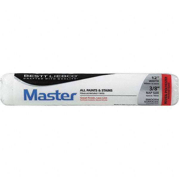 Bestt-Liebco - 3/8" Nap, 12" Wide Paint Roller Cover - Smooth Texture, Woven Polyester - Exact Tooling