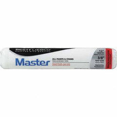Bestt-Liebco - 3/8" Nap, 12" Wide Paint Roller Cover - Smooth Texture, Woven Polyester - Exact Tooling
