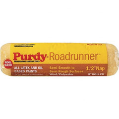 Purdy - 1/2" Nap, 9" Wide Paint Roller Cover - Semi-Smooth to Extra-Rough Texture, 50/50 Polyester & Wool Blend - Exact Tooling