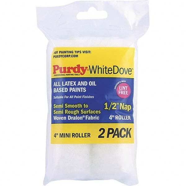 Purdy - 1/2" Nap, 4" Wide Paint Roller Cover - Smooth to Semi-Smooth Texture, Dralon - Exact Tooling