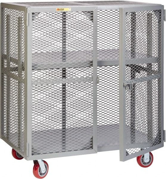 Little Giant - 2 Door, 2 Tier, Mobile Storage Locker - Exact Tooling