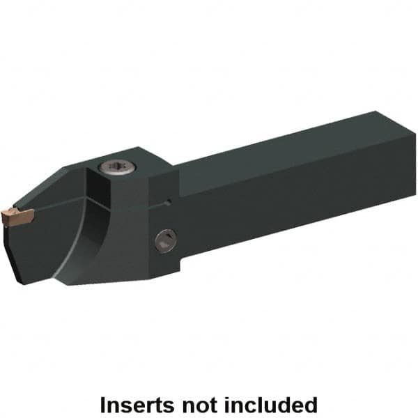 Kennametal - 40mm Max Depth, 5mm to 5mm Width, External Right Hand Indexable Grooving/Cutoff Toolholder - Exact Tooling