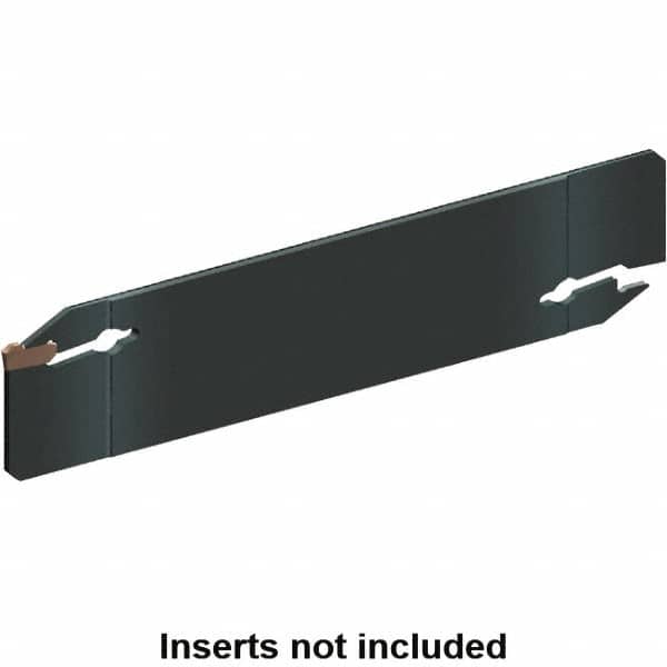 Kennametal - 0.608" Blade Height, 1/16" Blade Width, 3.559" OAL, Neutral Cut, Double End Indexable Cut-Off Blade - 16mm Max Depth of Cut, EVBS Blade, Beyond Evolution Series - Exact Tooling