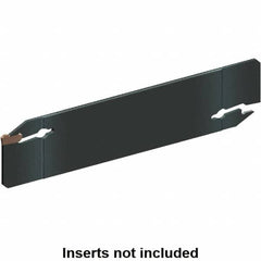 Kennametal - 0.608" Blade Height, 0.055" Blade Width, 3.559" OAL, Neutral Cut, Double End Indexable Cut-Off Blade - 14mm Max Depth of Cut, EVBS Blade, Beyond Evolution Series - Exact Tooling