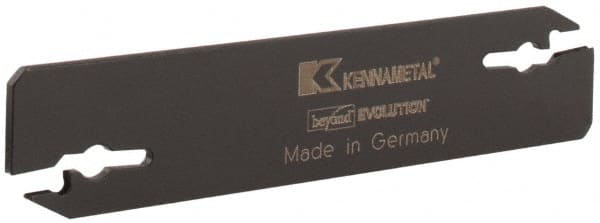 Kennametal - 0.608" Blade Height, 0.079" Blade Width, 3.557" OAL, Neutral Cut, Double End Indexable Cut-Off Blade - EVBS Blade, Beyond Evolution Series - Exact Tooling
