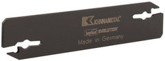 Kennametal - 0.608" Blade Height, 0.079" Blade Width, 3.557" OAL, Neutral Cut, Double End Indexable Cut-Off Blade - EVBS Blade, Beyond Evolution Series - Exact Tooling