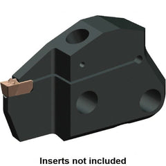 Kennametal - System Size 50, Left Hand Cut, 1.024" Max Depth of Cut, 0.158" Max Width of Cut, Modular Cutoff Cutting Unit Head - A2, A3, A4 Insert Style, 2.431" Head Length, 0.391" Center to Cutting Edge, Series Beyond Evolution - Exact Tooling