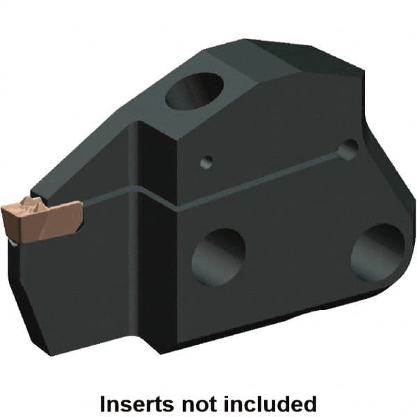 Kennametal - System Size 50, Left Hand Cut, 1.26" Max Depth of Cut, 0.197" Max Width of Cut, Modular Cutoff Cutting Unit Head - A2, A3, A4 Insert Style, 2.667" Head Length, 0.371" Center to Cutting Edge, Series Beyond Evolution - Exact Tooling