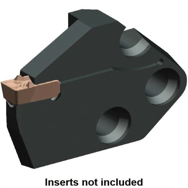 Kennametal - System Size 65, Right Hand Cut, 1.024" Max Depth of Cut, 0.236" Max Width of Cut, Modular Cutoff Cutting Unit Head - A2, A3, A4 Insert Style, 2.347" Head Length, 0.389" Center to Cutting Edge, Series Beyond Evolution - Exact Tooling