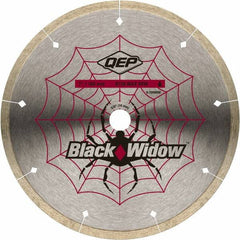 QEP - 7" Diam, 5/8" Arbor Hole Diam, Wet & Dry Cut Saw Blade - Diamond-Tipped, Smooth Action, Standard Round Arbor - Exact Tooling