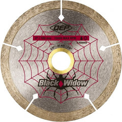 QEP - 4" Diam, 5/8" Arbor Hole Diam, Wet & Dry Cut Saw Blade - Diamond-Tipped, Smooth Action, Standard Round Arbor - Exact Tooling