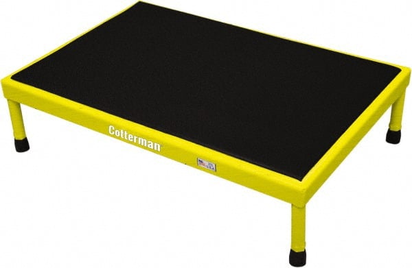 Cotterman - 6" 1 Step Platform - Work Platform, 800 Lb Capacity, 25" Base Width x 37" Base Depth - Exact Tooling
