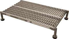 Cotterman - 9" 1 Step Platform - Work Platform, 800 Lb Capacity, 26" Base Width x 6" Base Depth, Grip Strut - Exact Tooling