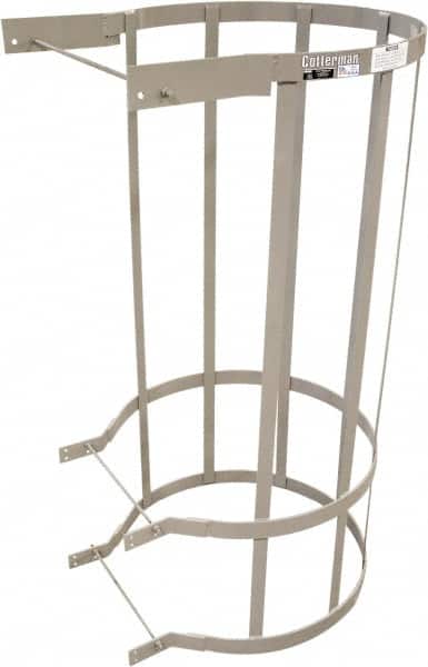 Cotterman - Ladder Modular Bolt-On Cage - Gray, Use with Uncaged Fixed Ladder - Exact Tooling