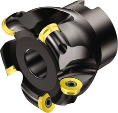 Sandvik Coromant - 40mm Cut Diam, 4mm Max Depth, 16mm Arbor Hole, 6 Inserts, R300-0828.. Insert Style, Indexable Copy Face Mill - R300..Qxx Cutter Style, 30,800 Max RPM, 40mm High, Through Coolant - Exact Tooling