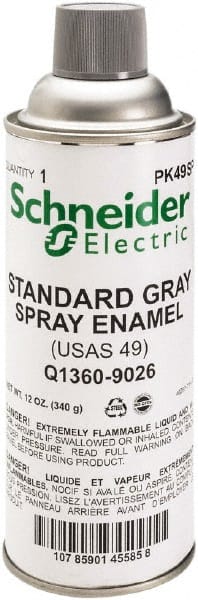 Square D - Gray, Flat, Enamel Spray Paint - Exact Tooling