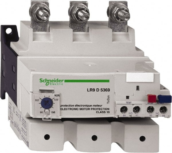 Schneider Electric - 90 to 150 Amp, 690 Volt, Thermal IEC Overload Relay - Trip Class 20, For Use with LC1D115, LC1D150 and NSX Circuit Breaker - Exact Tooling